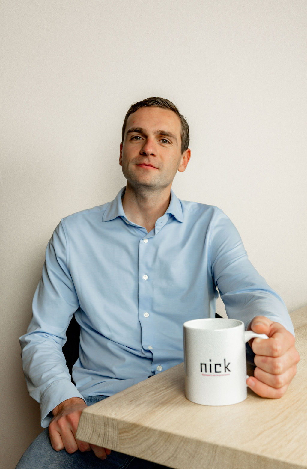 Collega Nick die graag een bakje koffie met je drinkt