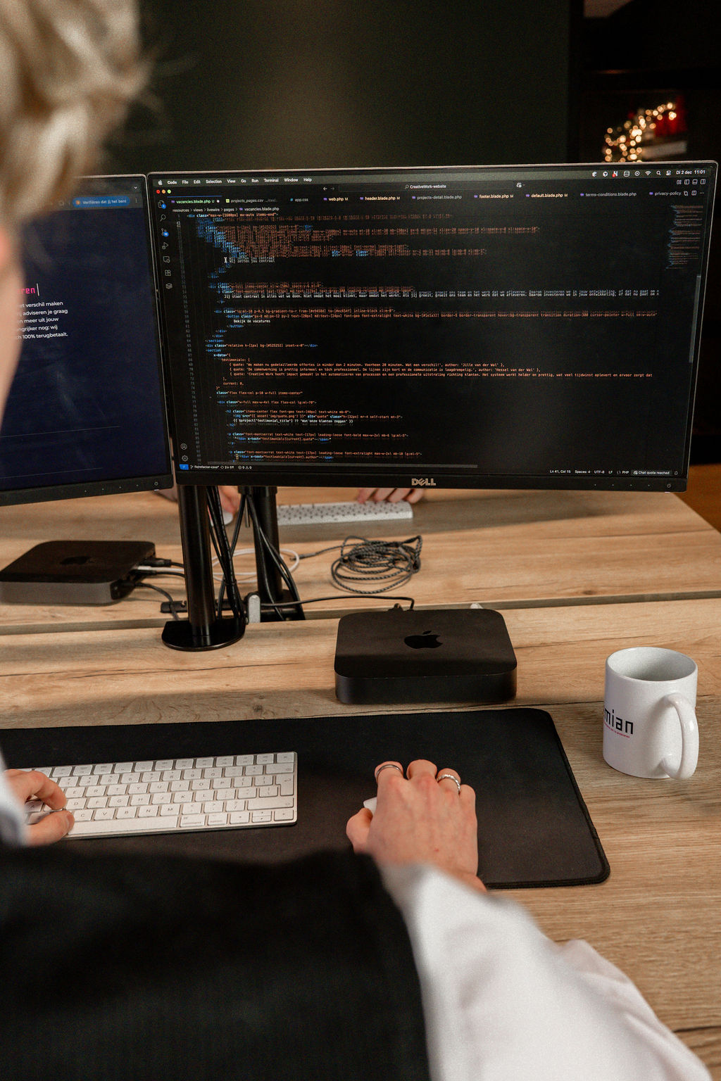 meekijken met de programmeur in de code bij Code WOW!